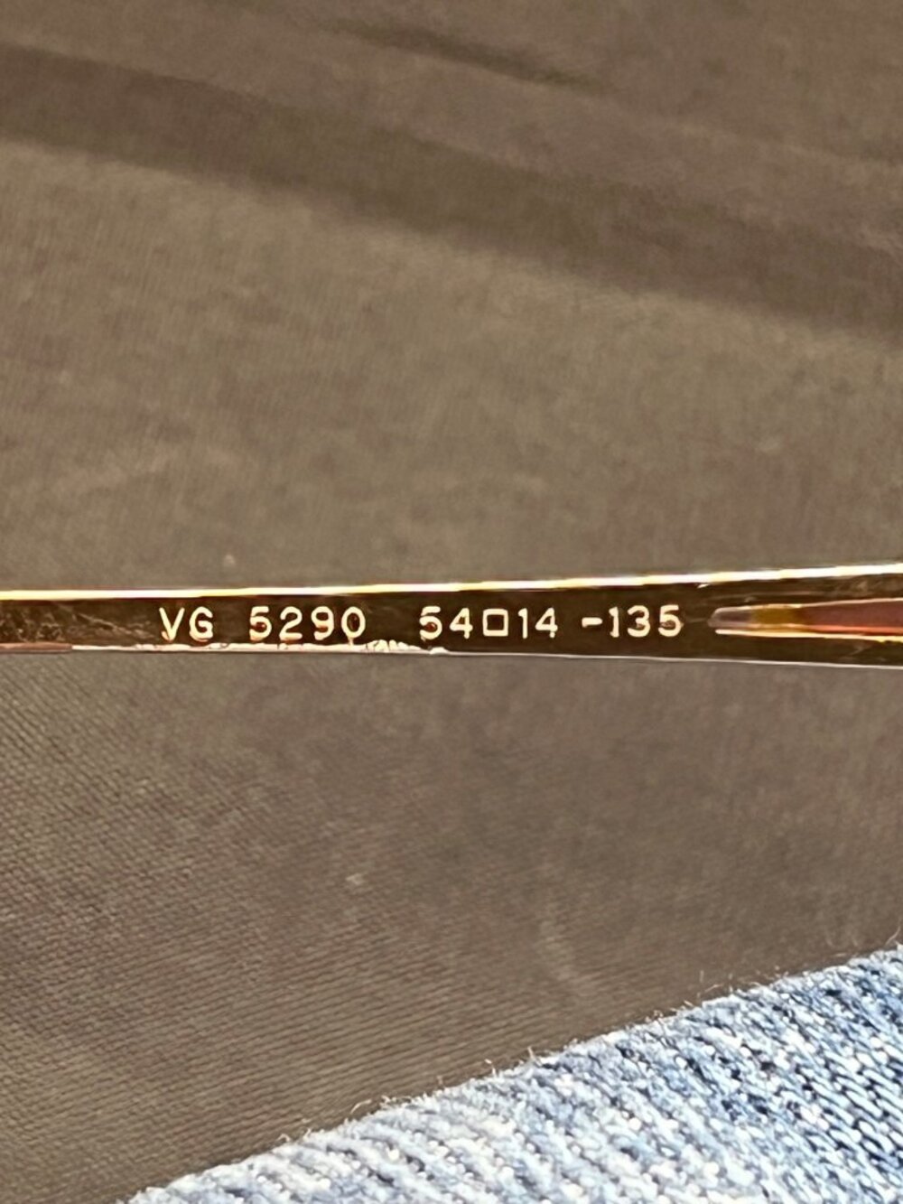 Valentino Garavani Womens Silver Metal Glasses Frames VG 5290 54mm With Orange A - Picture 3 of 11